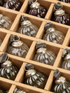Twisted Holiday Baubles - Burgundy/Clear/Dark Green