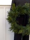25" Fresh Touch Northern White Cedar Wreath
