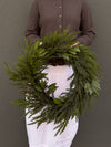 32" Real Touch Cypress Wreath