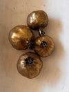 Distressed Gold Pomegranate