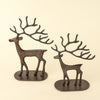Bronze Reindeer Statue - Small