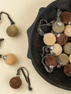 Velvet Holiday Baubles - Olive/Gold/Brown