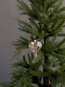  Mercury Glass Heart Ornament