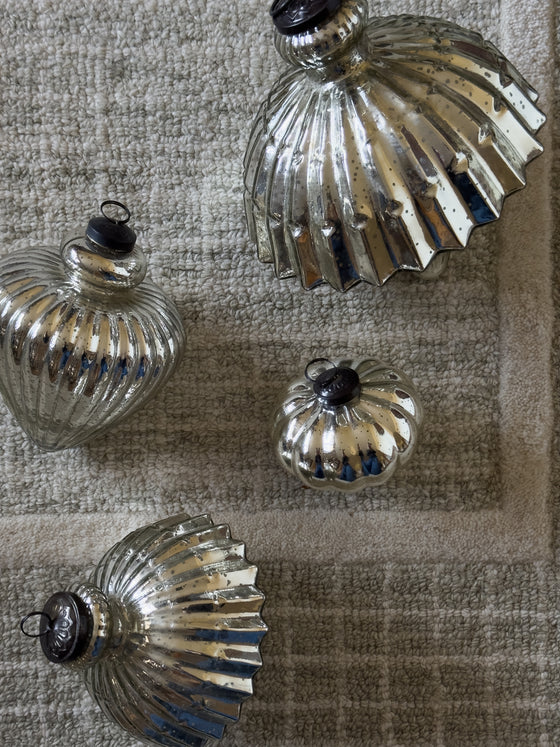 Silverfrost Onion Ornament