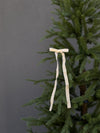 Velvet Bow Tree Clip - Cream