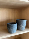 Textured Black Cement Planter