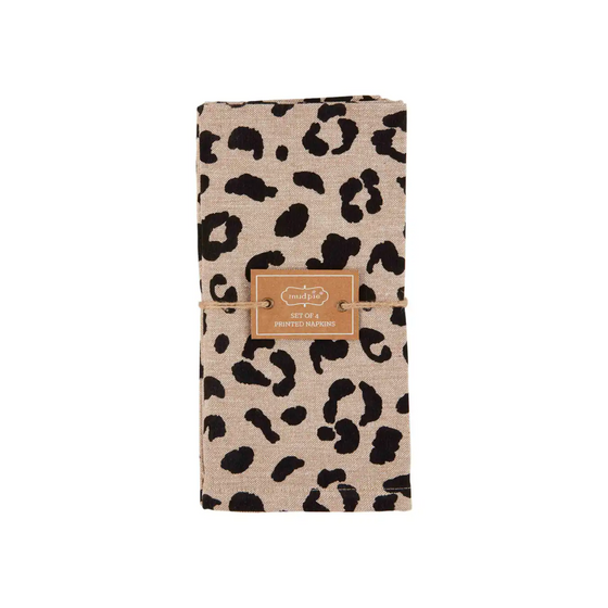 Cheetah Napkins - Set of Four