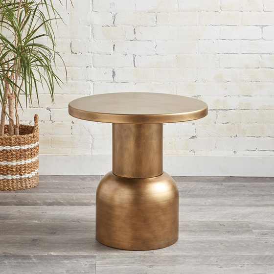 Small Accent Table - Gold