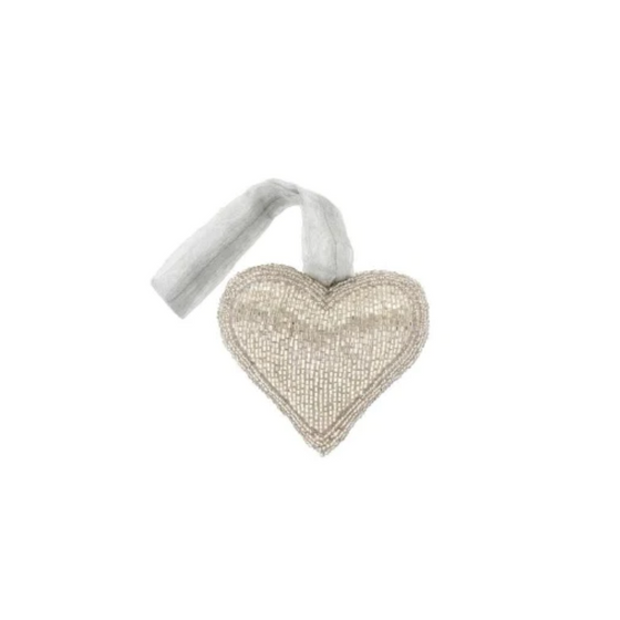 Beaded Heart Ornament