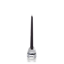  Set/2 10" Tapered Candle - Black