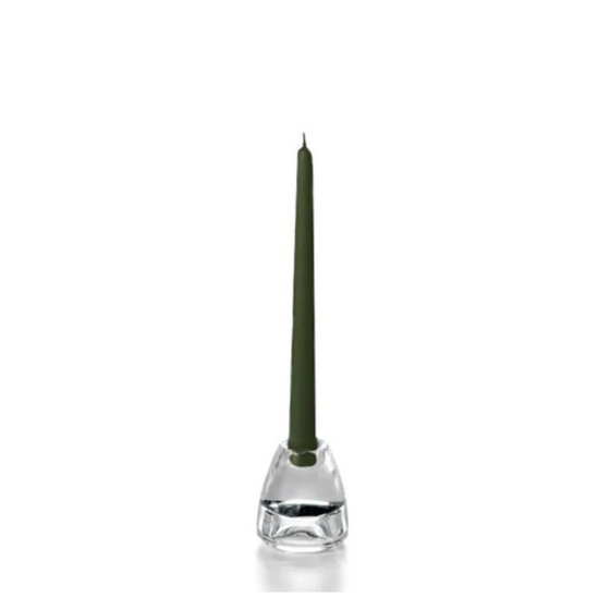 Set/2 10" Tapered Candle - Olive