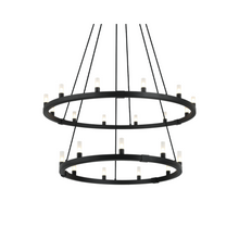  Cascadian 2-Tier Round Chandelier