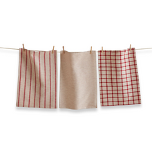  Red Vintage Dishtowels -Assorted