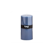  3x6 Pillar Candle - Denim Blue