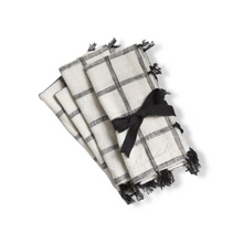  Black Tassel Napkin - Set of Four