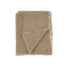  Sable Fringe Bed Blanket - Beige