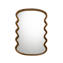 Wavy Wooden Mirror