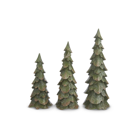 Green Wood Carved Tree