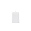 White Pillar Battery Candle