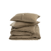 Lina Linen King Duvet Cover Set - Mink