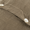 Lina Linen King Duvet Cover Set - Mink