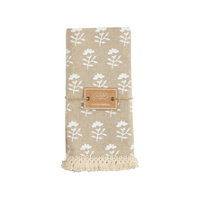  Block Print Napkin - Taupe/Cream