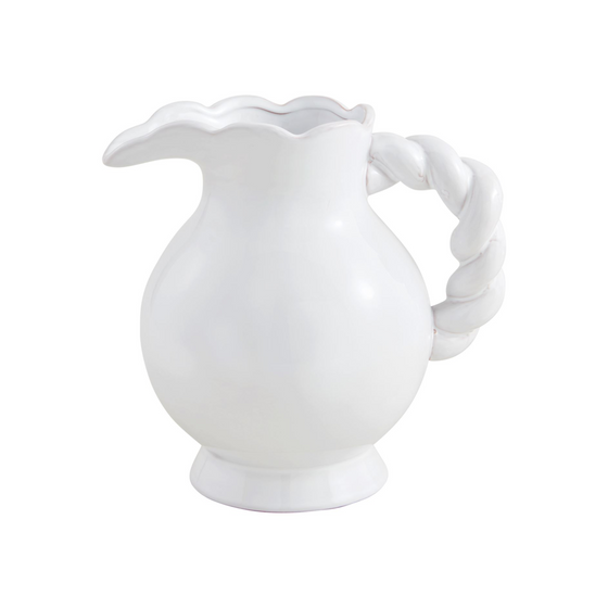 Twisted Handle Terracotta Pitcher