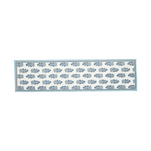  Block Print Table Runner - White/Blue