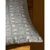 Tulsi Block Print Pillow - Deep Sea