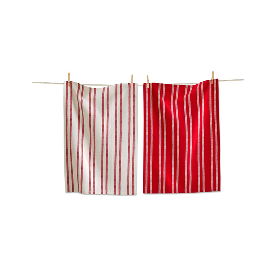 Red Striped Dishtowel - Assorted