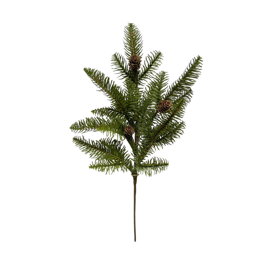 18" Fresh Touch Balsam Fir Spray with Pinecones
