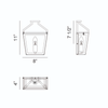 Mavonshire 1 Light Pocket Sconce
