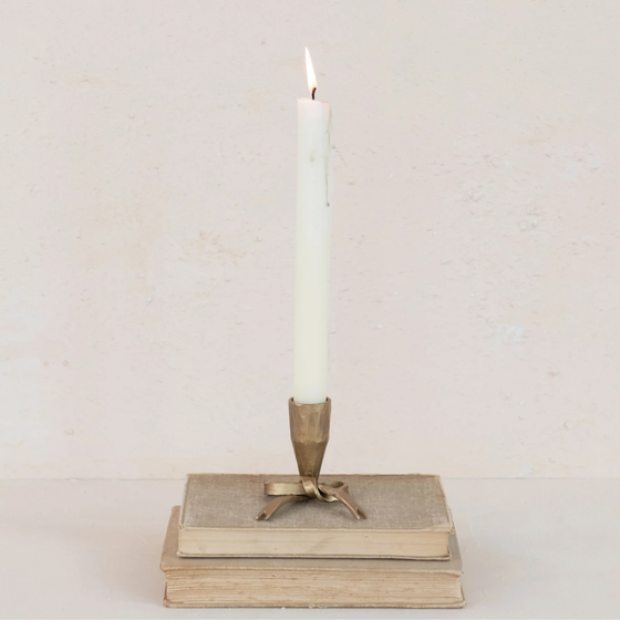Iron Bow Candle Holder