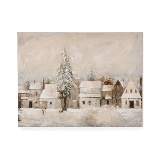 Snowy Village Wall Art