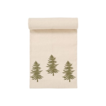  Embroidered Trees Table Runner