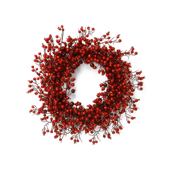 Red Berry Wreath 24"