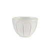Glaze Ribbed Stoneware Bowl - White