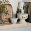 Glaze Ribbed Stoneware Bowl - White