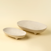 Pedestal Paper Mache Tray - Large