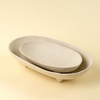 Pedestal Paper Mache Tray - Large