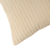 Velvet Stripe 20" Pillow  - Ivory