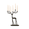Nordic Stag Candle Holder - Black
