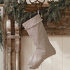 Ticking Stripe Stocking - Black