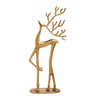 Prancing Gold Iron Deer - Large