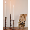 Petra Forged Candlestick - Rustic Brass