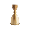 Metal Taper Candle Holder - Distressed Brass