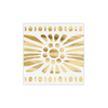 Ceramic Tray & Napkins - Moroccan Gold