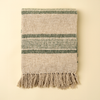 Tulum Striped Throw - Green
