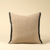 Selvage Linen Pillow - Charcoal