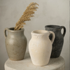 Rhodes Small Handled Vase - Cream